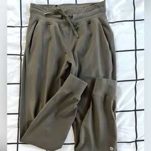 Olive Green Lululemon Ready to Rulu Joggers